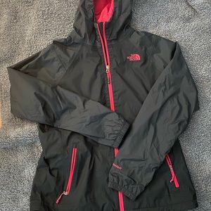 The north face rain coat